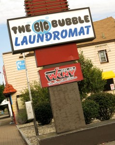 When Warren told me the radio station was next to the Big Bubble Laundromat, it proved very easy to find!